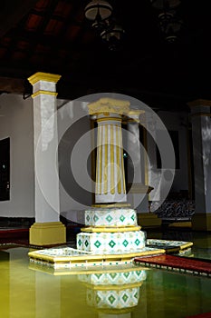 Fountain detail at Masjid Kampung Hulu in Malacca, Malaysia